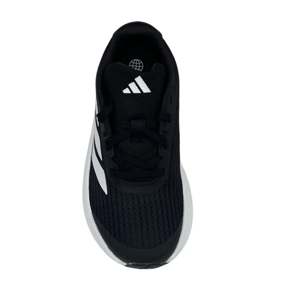 Adidas Duramo SL Little Boys Girls Running Shoes Size 10.5 Black White Sneakers